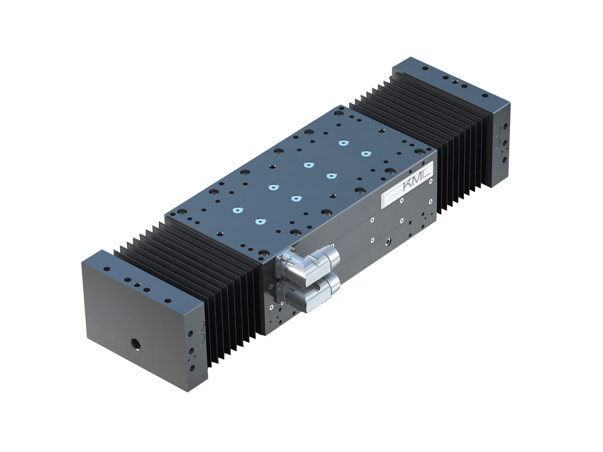 Bild von einem Linearmotorantrieb Serie LMS E² der Firma KML Linear Motion Technology GmbH - Teil von Aalberts / part of the Dutch Aalberts Group