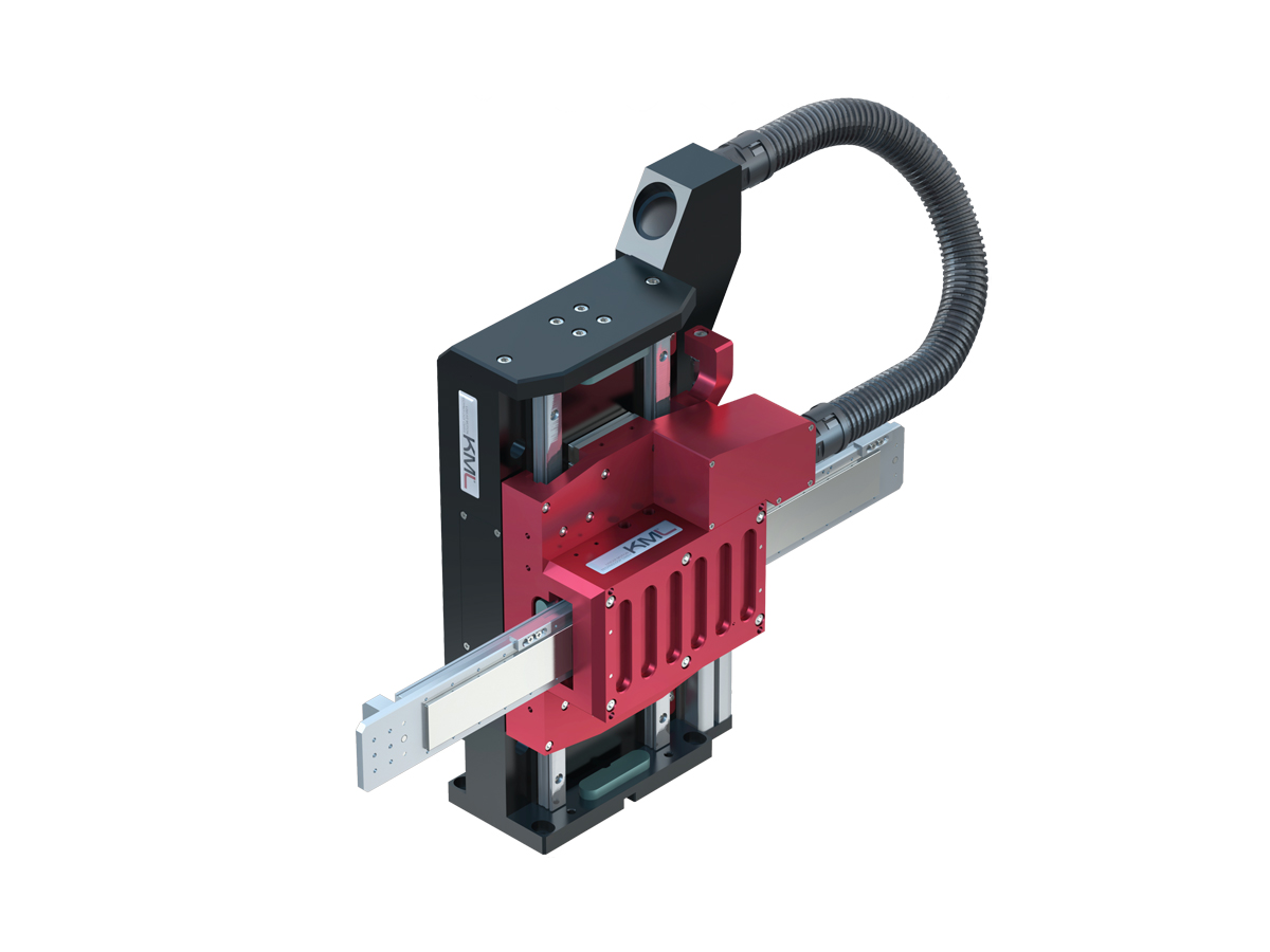 Bild von einem Linearmotorantrieb Serie LMS M der Firma KML Linear Motion Technology GmbH - Teil von Aalberts / part of the Dutch Aalberts Group